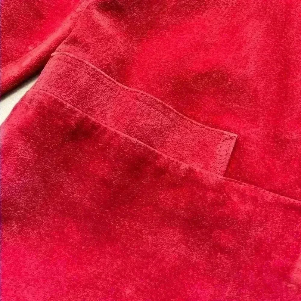 VTG Red Suede Jacket Suede Jacket - Picture 5 of 10